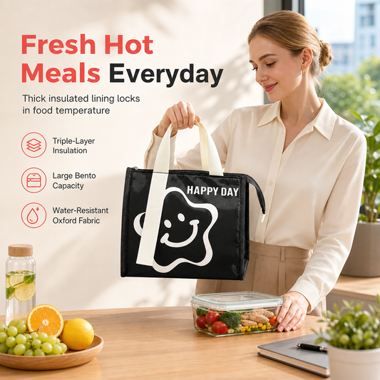 Keep Lunch Hot All Day! No-Leak Insulated Lunch Bag