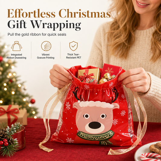 Bag Any Treat Instantly! No-Tear Drawstring Candy Bags