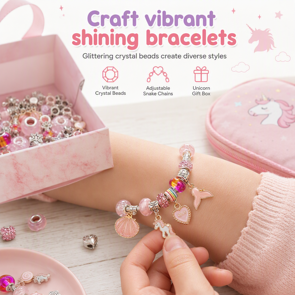 Craft Any Bracelet Instantly! No-Screen DIY Charm Kit