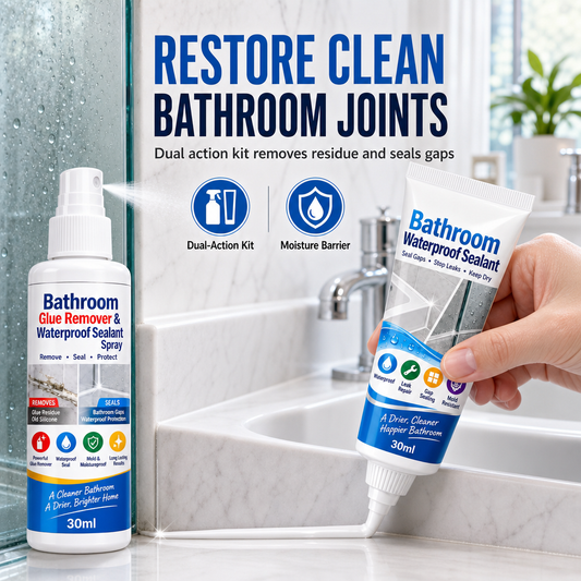 Strip & Seal Bathroom Joints! No-Mold Waterproof Repair Kit