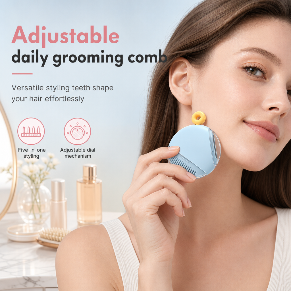 5 in 1 Portable Hair Thinning Comb and Hair Cutter