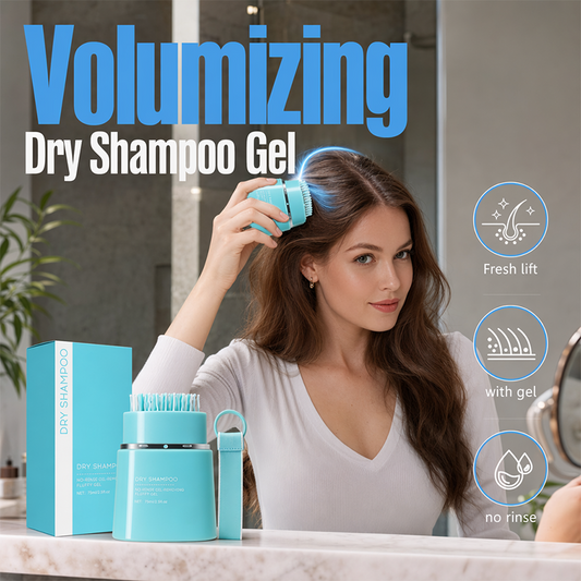 Refresh Hair Instantly! No-Water Oil-Absorbing Dry Shampoo Gel