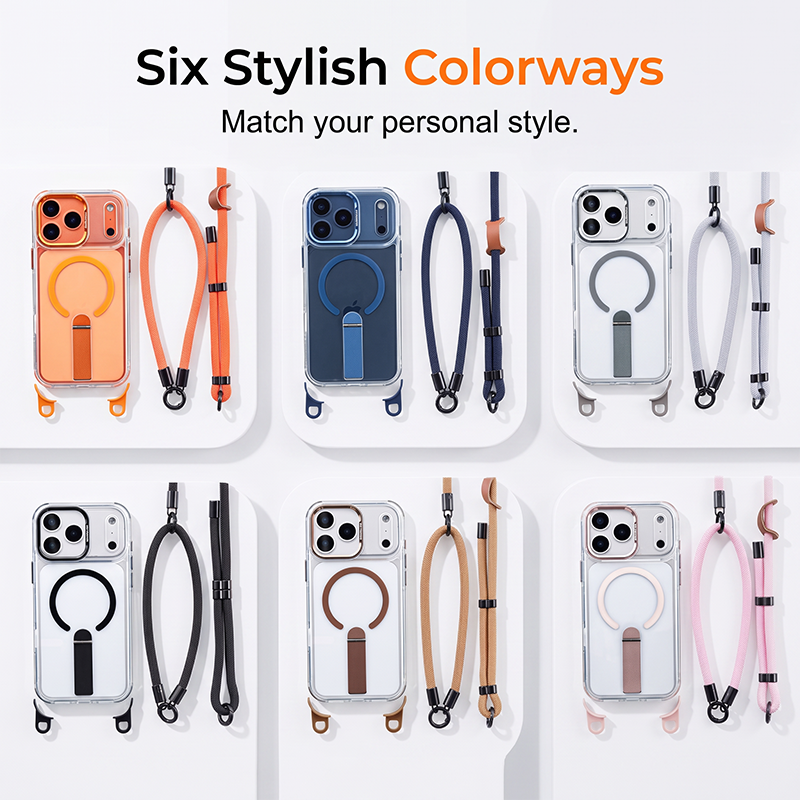 Multi-Functional Phone Case with Lanyard Set