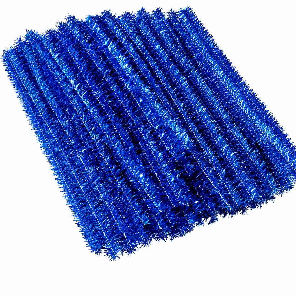 100-Piece Glitter Chenille Stems for DIY Crafts