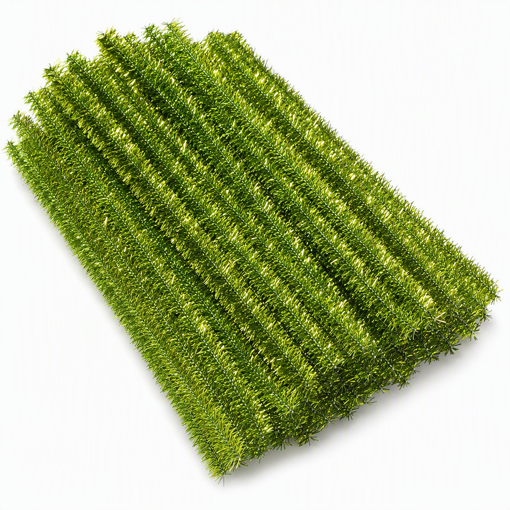100-Piece Glitter Chenille Stems for DIY Crafts
