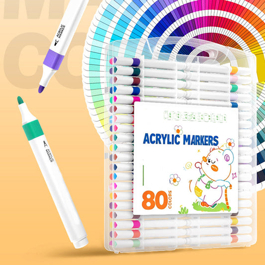 Paint Any Craft Instantly! No-Fade Brush-Tip Acrylic Markers