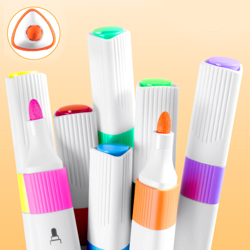 Vibrant Acrylic Brush Tip Markers Set