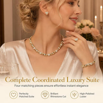 Style Any Look Instantly! No-Mix 4-Piece Heart Jewelry Set