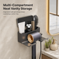 Store Hair Tools Instantly! No-Drill Drainable Bathroom Holder