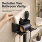 Store Hair Tools Instantly! No-Drill Drainable Bathroom Holder