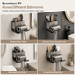 Store Hair Tools Instantly! No-Drill Drainable Bathroom Holder