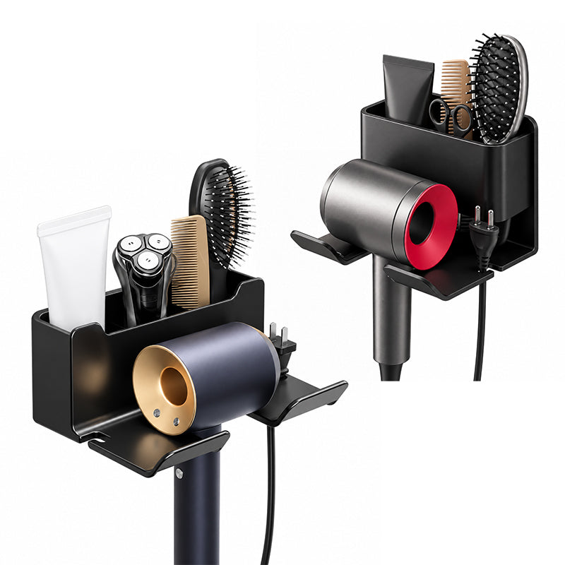 Store Hair Tools Instantly! No-Drill Drainable Bathroom Holder