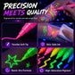 Glow Under Blacklight Instantly! No-Smudge UV Tattoo Pens