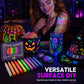 Glow Under Blacklight Instantly! No-Smudge UV Tattoo Pens