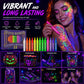 Glow Under Blacklight Instantly! No-Smudge UV Tattoo Pens