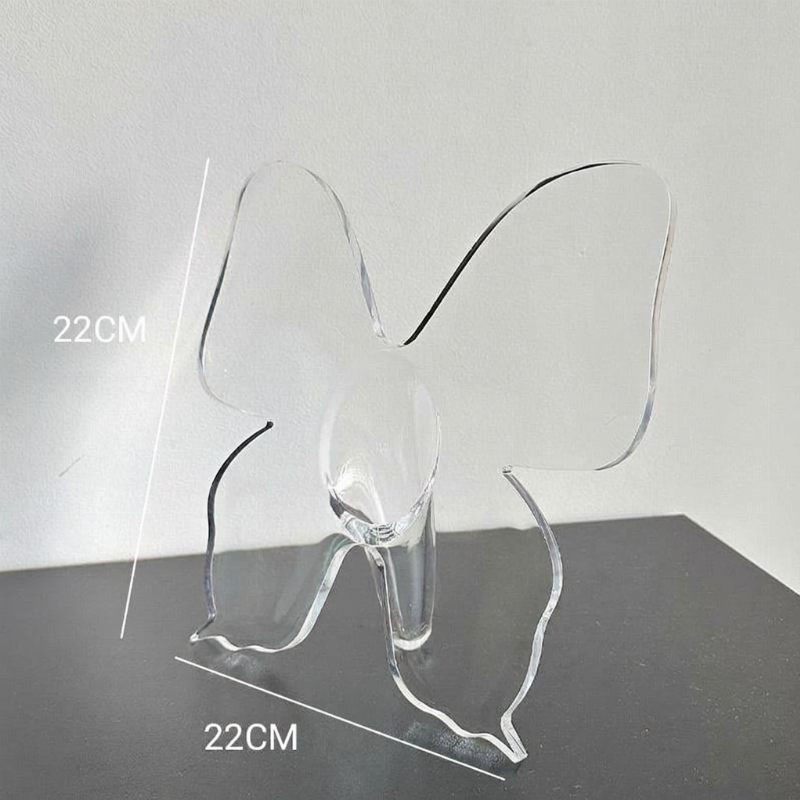 Display Flowers Artfully Instantly! Transparent Butterfly Vase