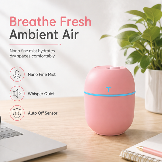 Breathe Fresh Air Instantly! Mini USB Air Humidifier for Car & Desktop