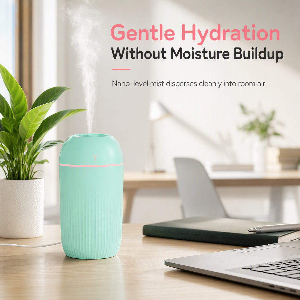 Mini USB Air Humidifier for Car and Desktop