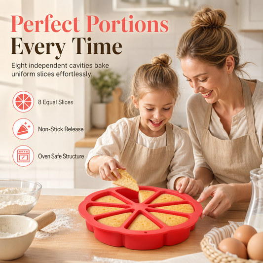 Bake Perfect Scones Instantly! Non-Stick 8-Cavity Silicone Mold
