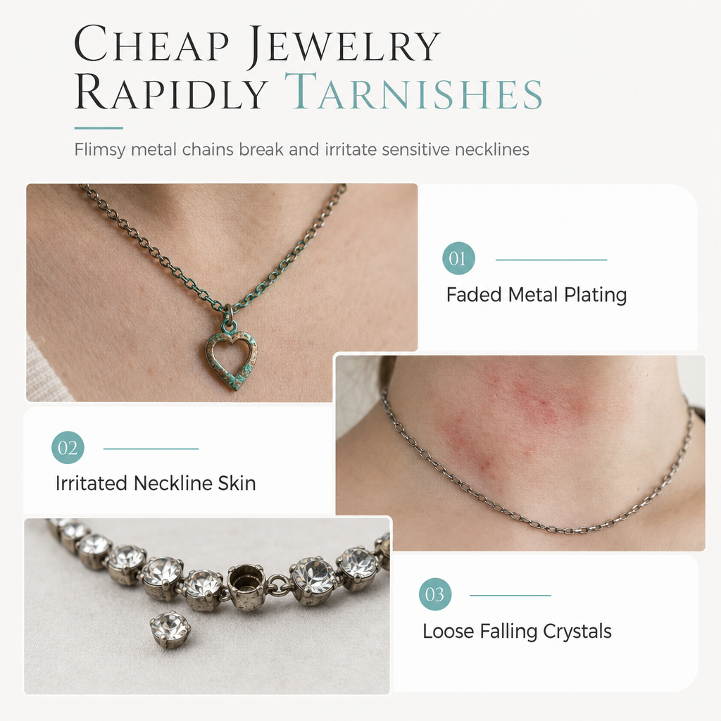 Shine With Sea Opal Instantly! No-Tarnish Celtic Turtle Necklace