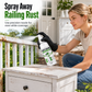 Renew White Railings Instantly! No-Rust Spray-On Coating