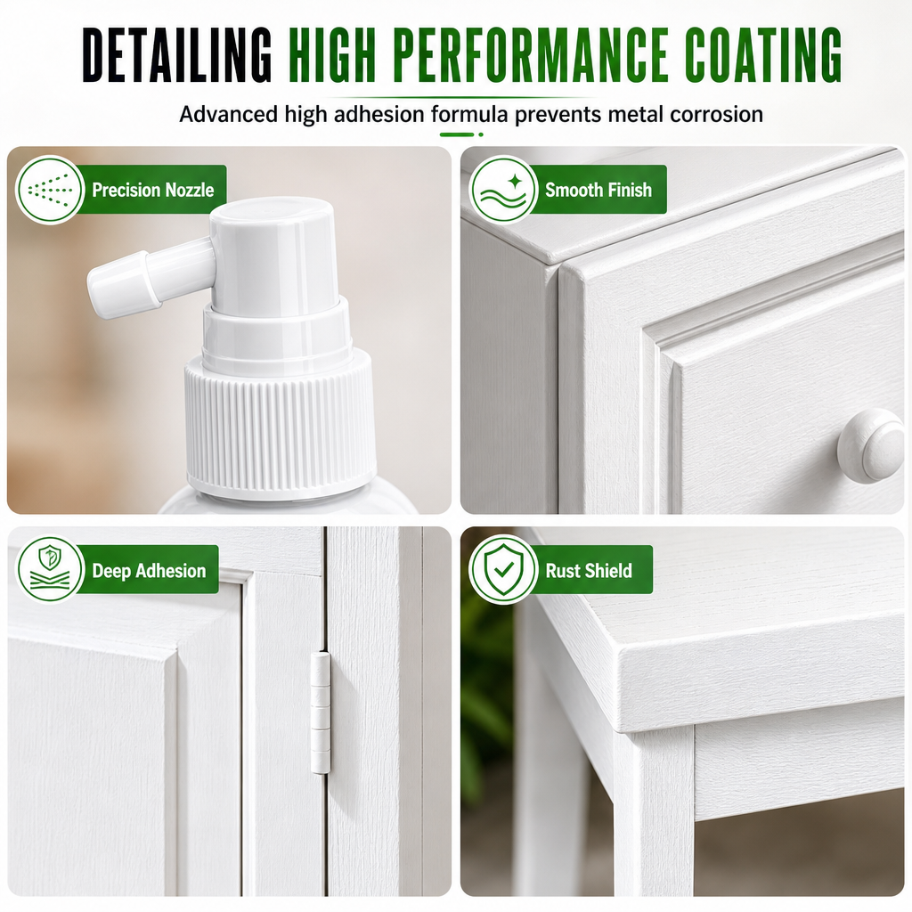 Renew White Railings Instantly! No-Rust Spray-On Coating