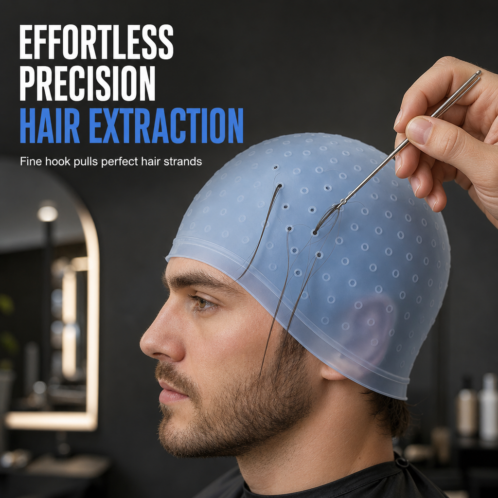 Get Salon Highlights Instantly! Bleed-Free Silicone Hair Dye Cap