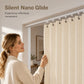 Add Privacy Instantly! No-Drill Adhesive Sliding Curtain