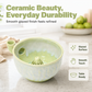 Ceramic Fruit Washer Bowl with Whirlpool Flow