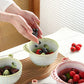 Ceramic Fruit Washer Bowl with Whirlpool Flow