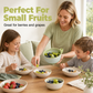 Ceramic Fruit Washer Bowl with Whirlpool Flow