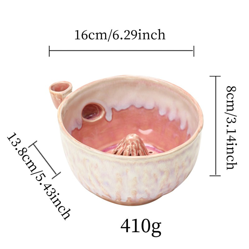 Ceramic Fruit Washer Bowl with Whirlpool Flow