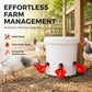Keep Poultry Hydrated Instantly! Automatic Gravity Waterer Cups