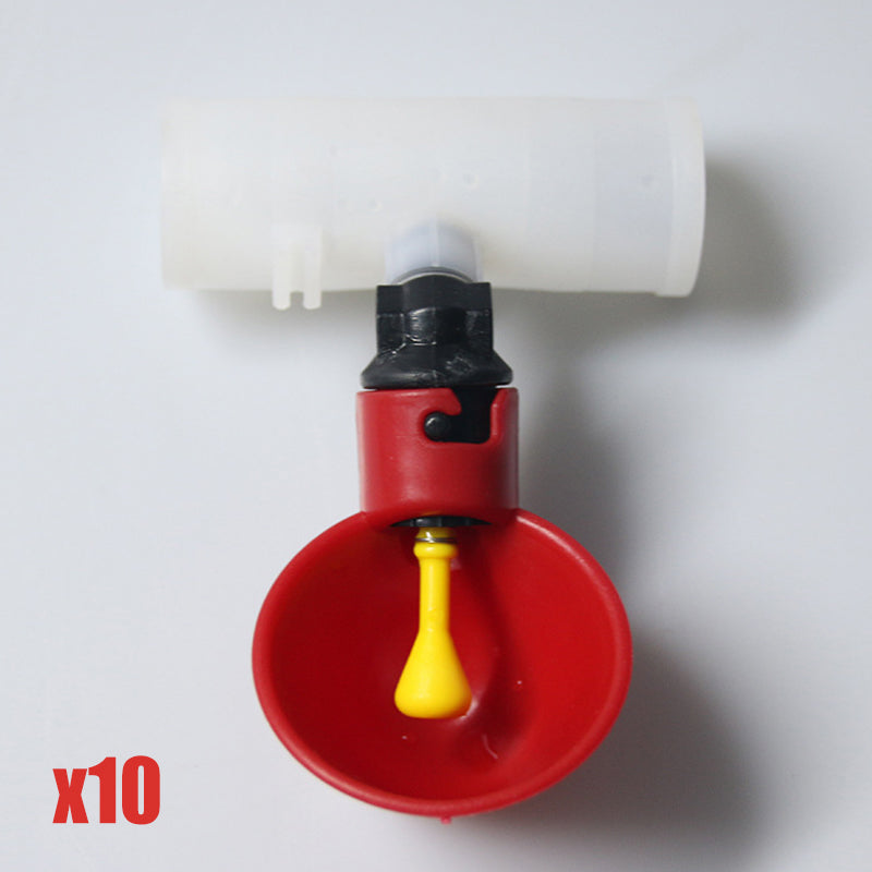 Keep Poultry Hydrated Instantly! Automatic Gravity Waterer Cups