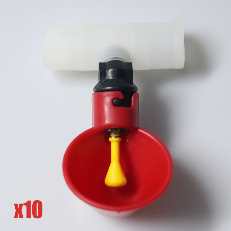 Keep Poultry Hydrated Instantly! Automatic Gravity Waterer Cups