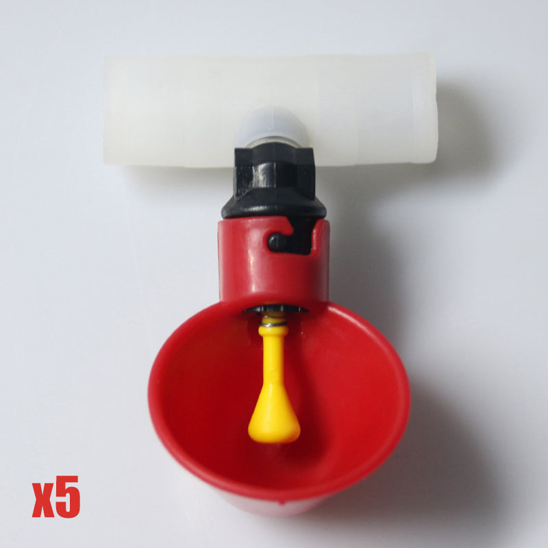 Keep Poultry Hydrated Instantly! Automatic Gravity Waterer Cups