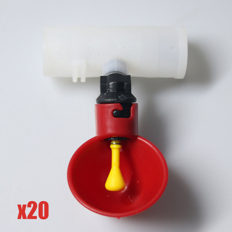 Keep Poultry Hydrated Instantly! Automatic Gravity Waterer Cups