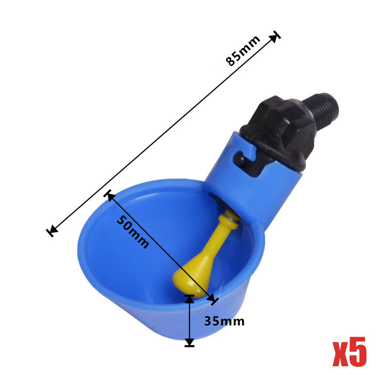 Keep Poultry Hydrated Instantly! Automatic Gravity Waterer Cups
