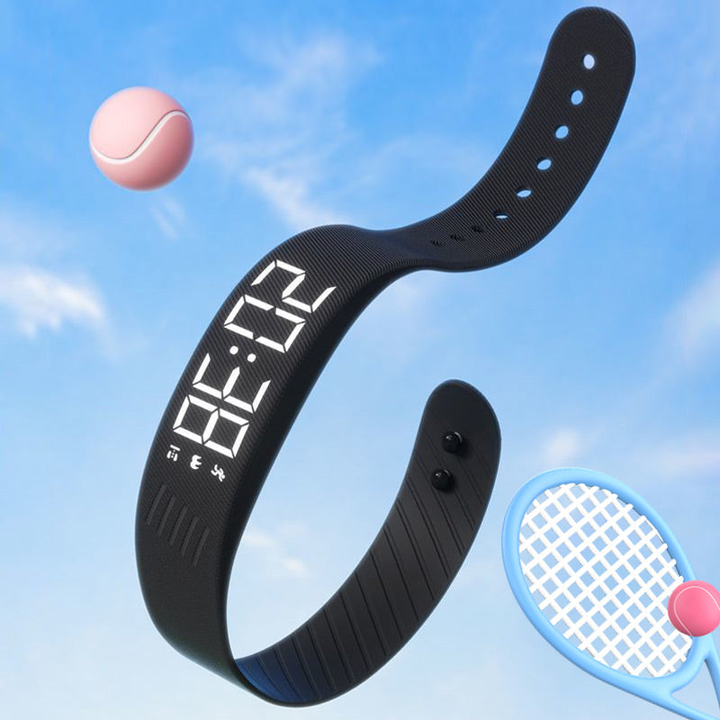 Wake Silently Instantly! USB Rechargeable Vibrating Alarm Sports Watch