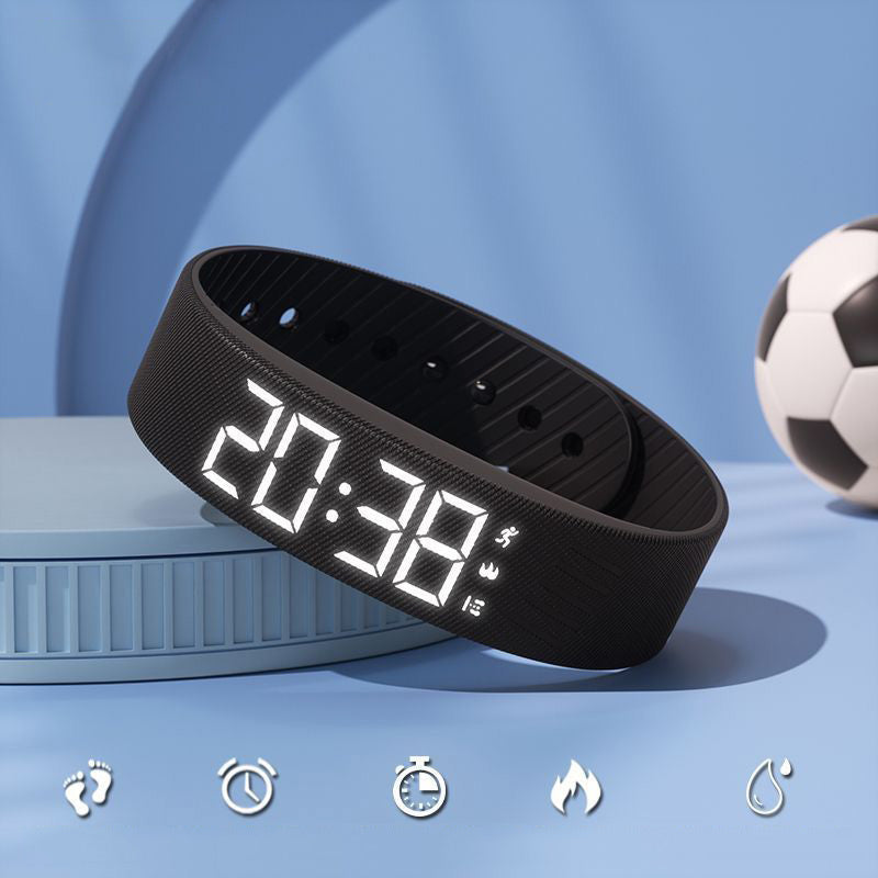 Wake Silently Instantly! USB Rechargeable Vibrating Alarm Sports Watch