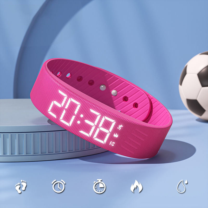 Wake Silently Instantly! USB Rechargeable Vibrating Alarm Sports Watch