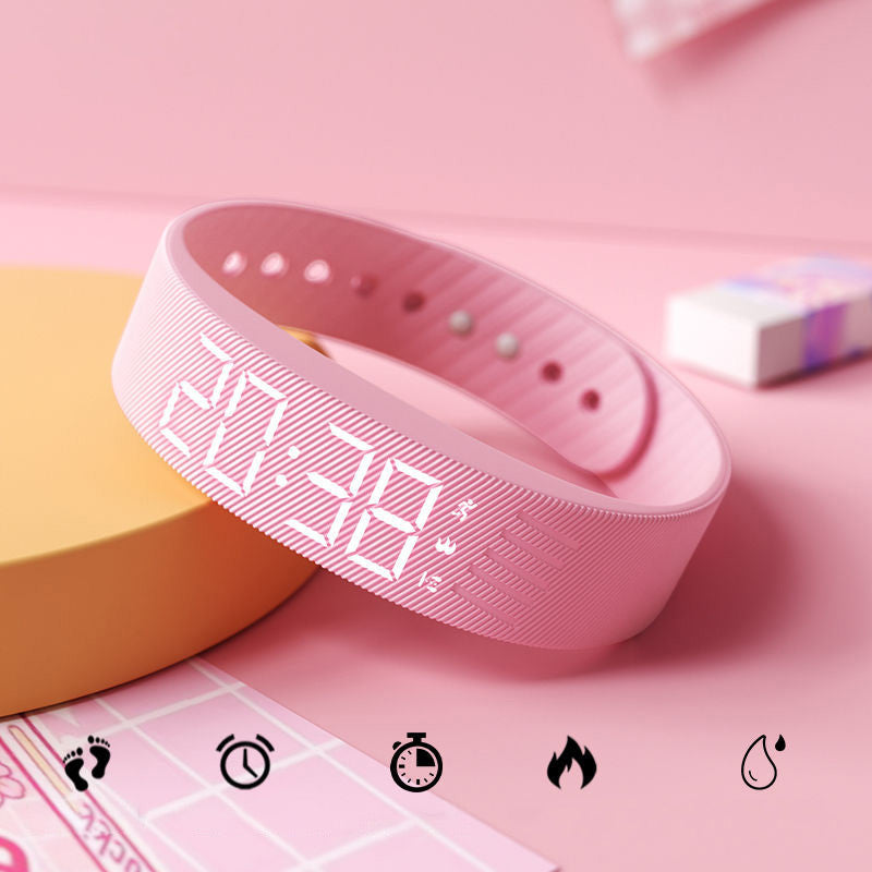 Wake Silently Instantly! USB Rechargeable Vibrating Alarm Sports Watch