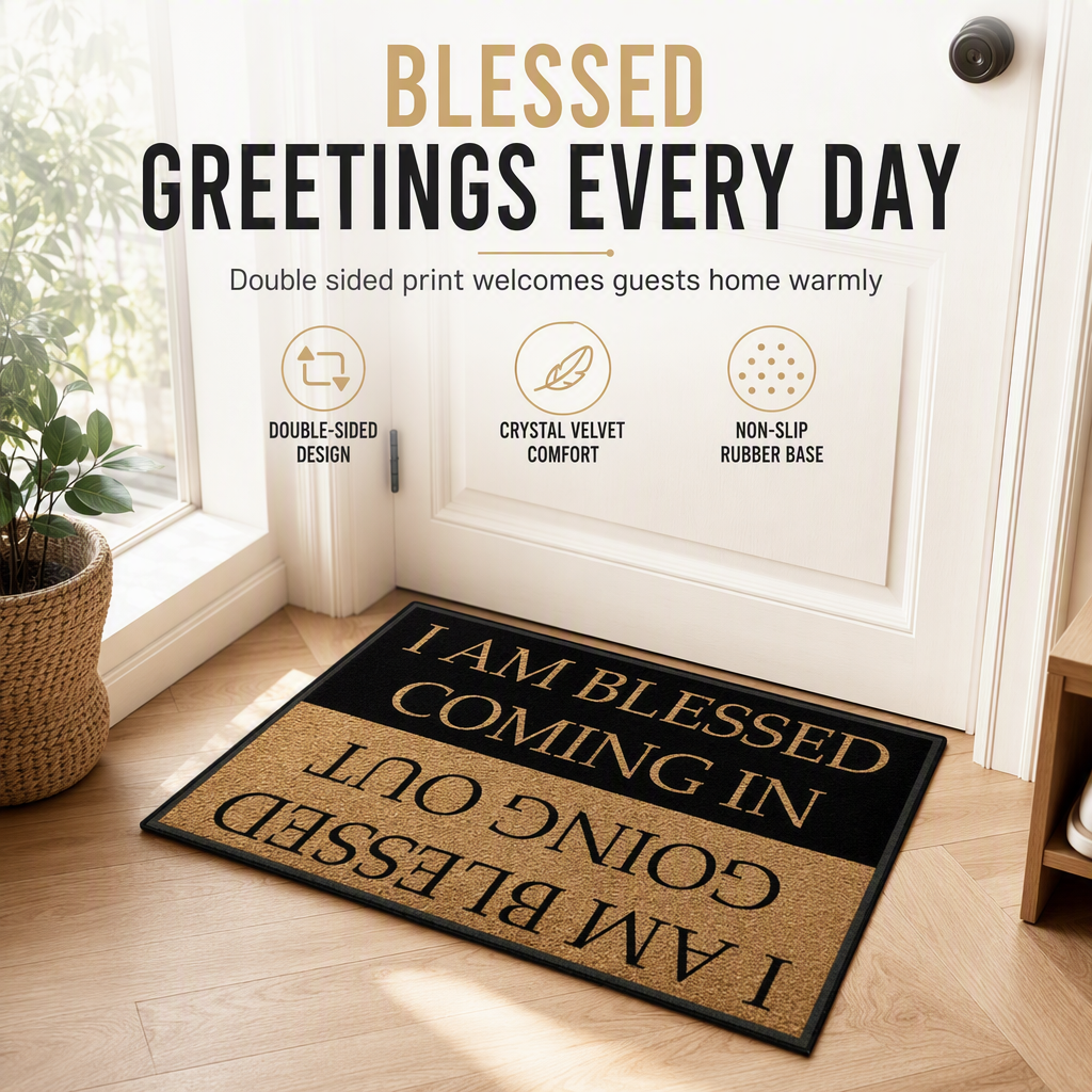 Stop Slippery Entryways Instantly! Non-Slip Crystal Velvet Doormat