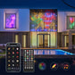 Create Custom Light Shows Instantly! Smart Waterproof LED Curtain Lights