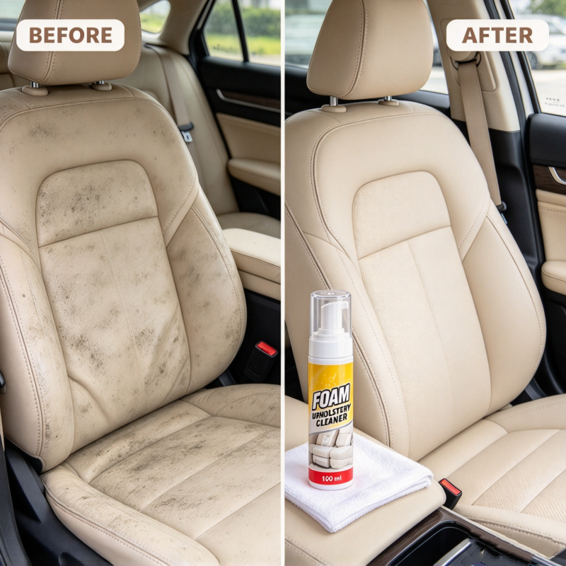 Deep Clean Car Interiors Instantly! Foaming Multi-Surface Cleaner