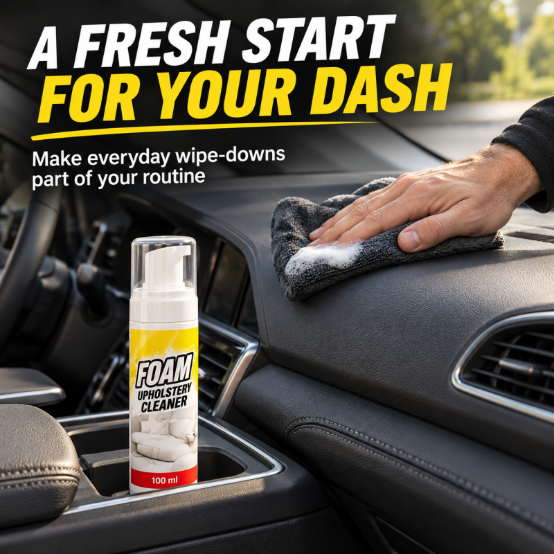 Deep Clean Car Interiors Instantly! Foaming Multi-Surface Cleaner
