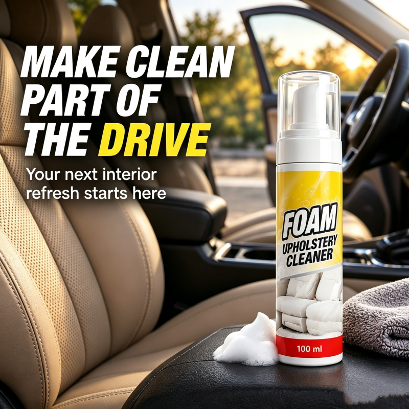 Deep Clean Car Interiors Instantly! Foaming Multi-Surface Cleaner