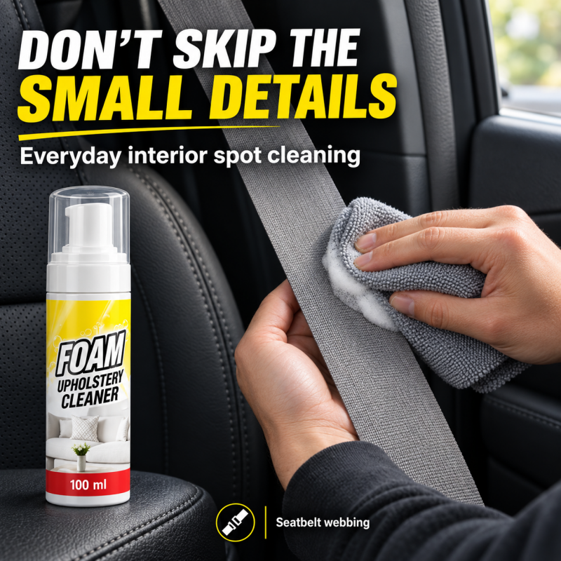 Deep Clean Car Interiors Instantly! Foaming Multi-Surface Cleaner