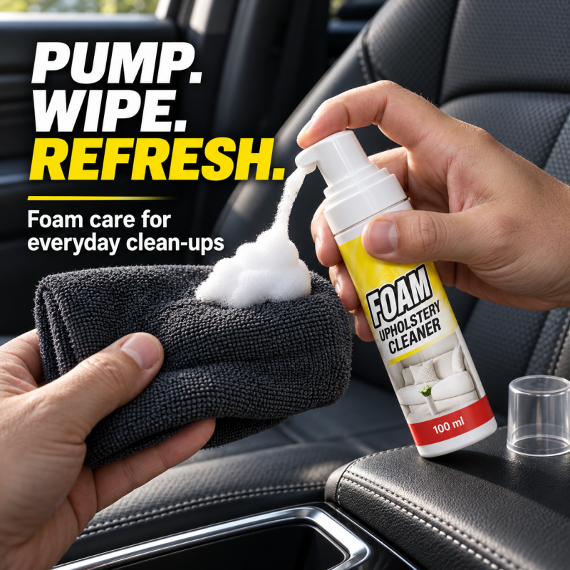Deep Clean Car Interiors Instantly! Foaming Multi-Surface Cleaner