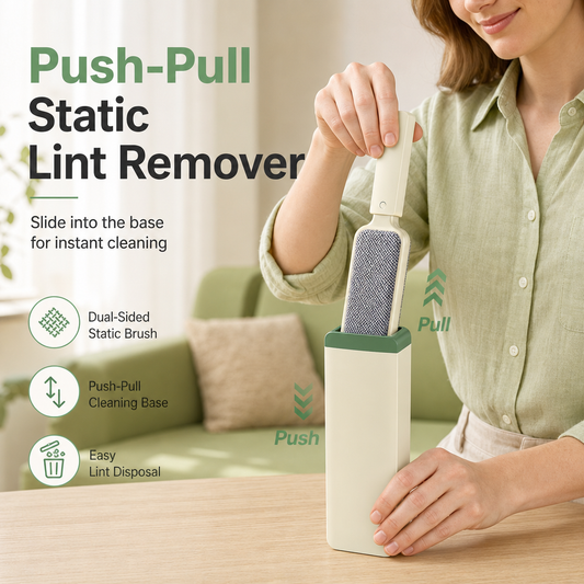 Double-Sided Electrostatic Lint Remover Brush